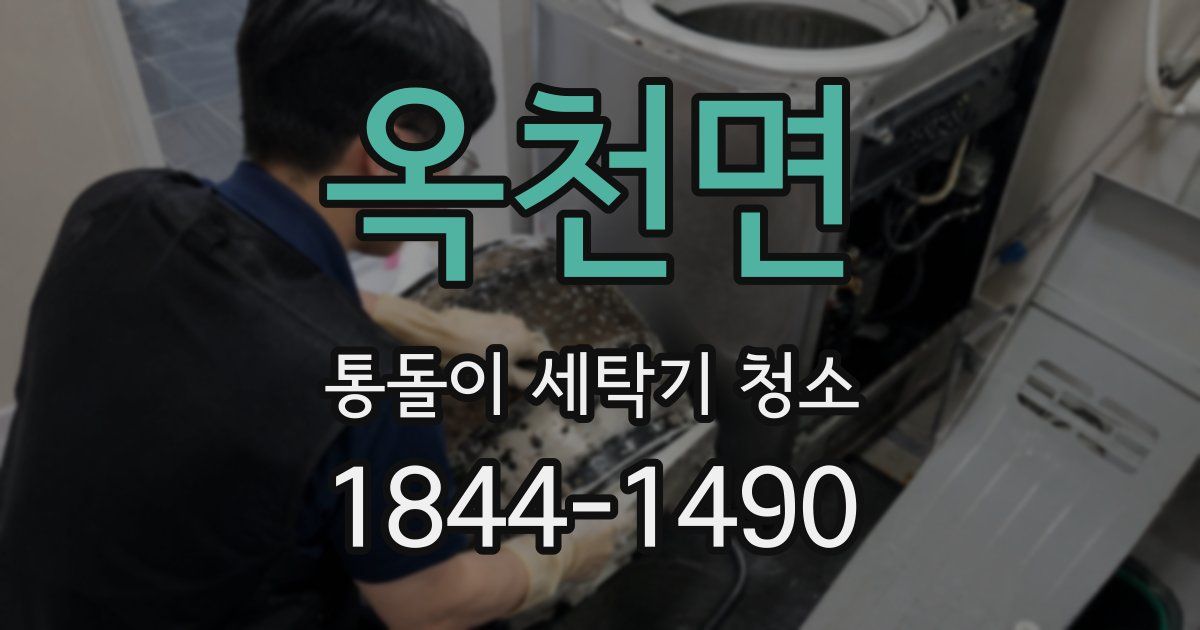 옥천면 통돌이 세탁기 청소
