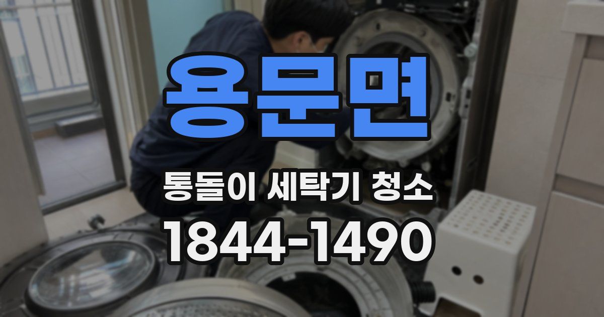 용문면 통돌이 세탁기 청소