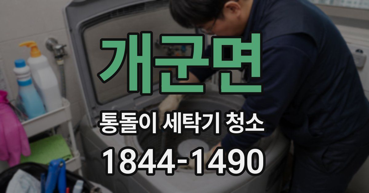 개군면 통돌이 세탁기 청소
