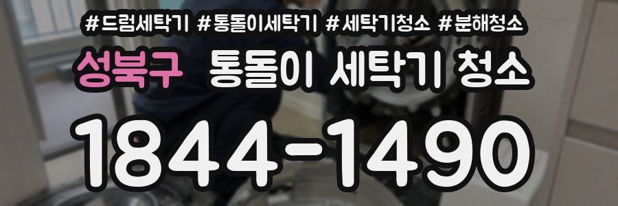 성북구 통돌이 세탁기 청소