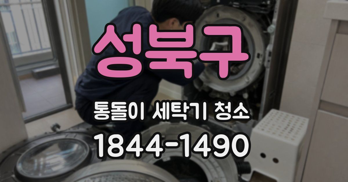 성북구 통돌이 세탁기 청소