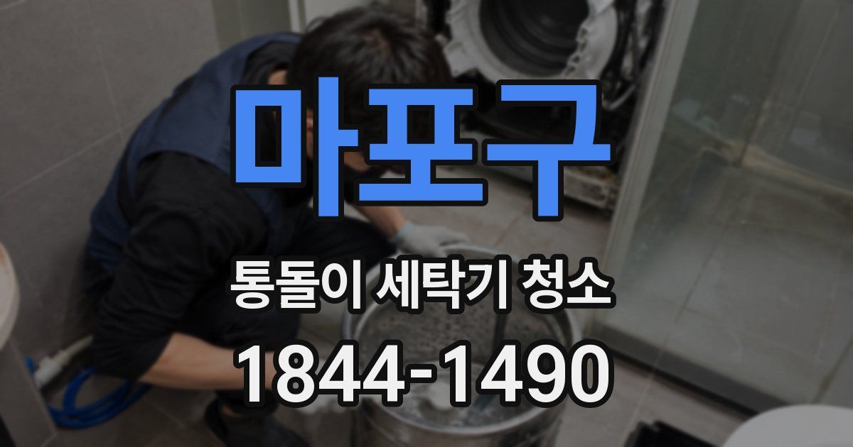 마포구 통돌이 세탁기 청소