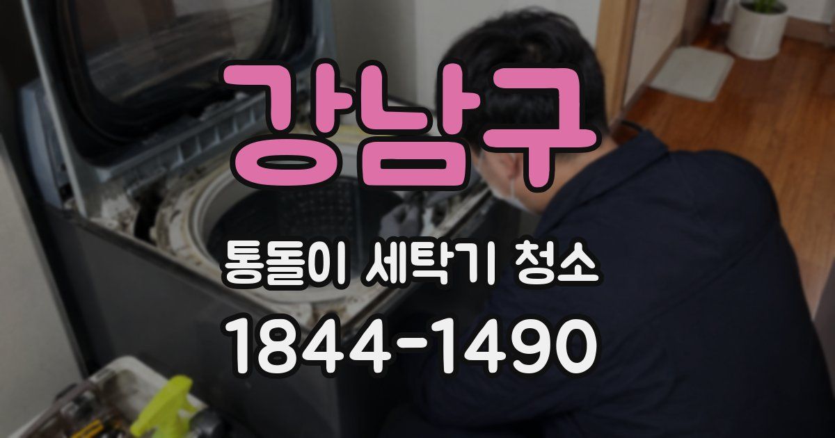 강남구 통돌이 세탁기 청소
