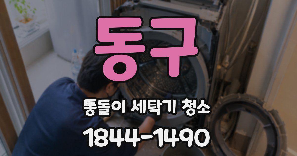 동구 통돌이 세탁기 청소