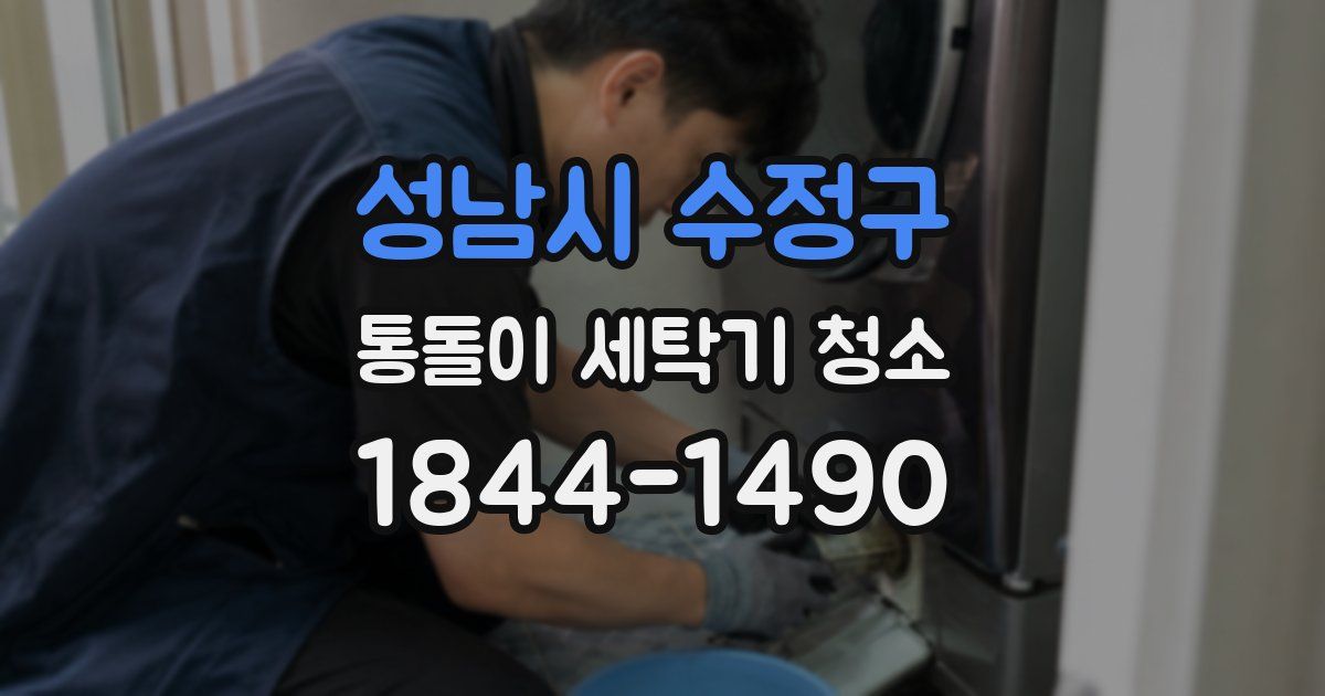성남시 수정구 통돌이 세탁기 청소