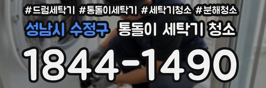 성남시 수정구 통돌이 세탁기 청소