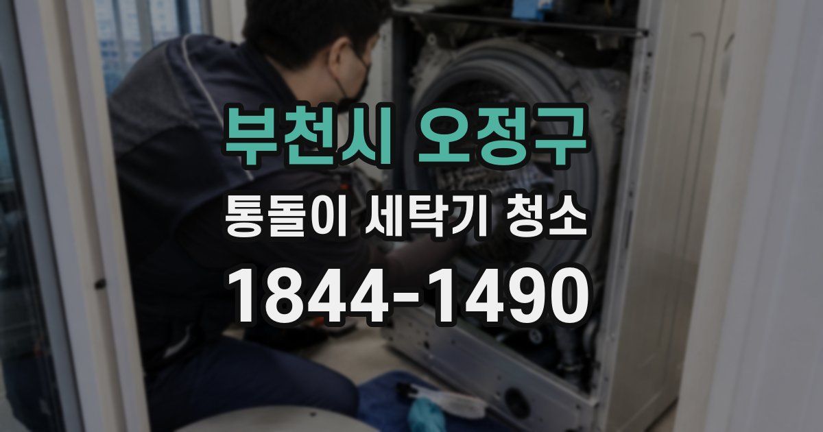 부천시 오정구 통돌이 세탁기 청소