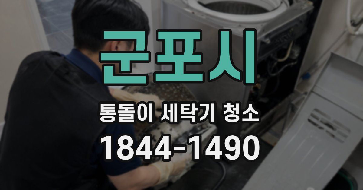 군포시 통돌이 세탁기 청소
