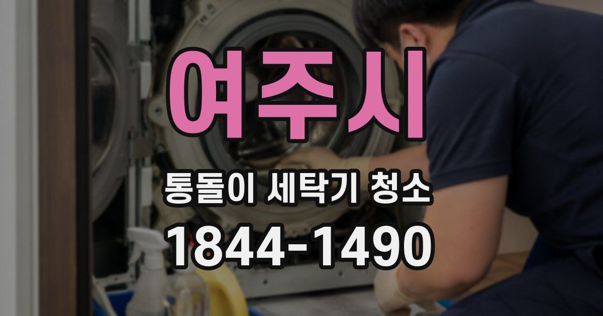 여주시 통돌이 세탁기 청소