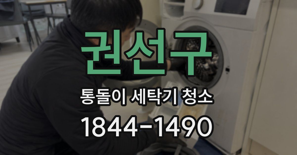 권선구 통돌이 세탁기 청소
