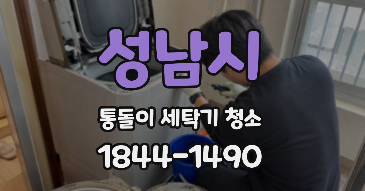 성남시 통돌이 세탁기 청소