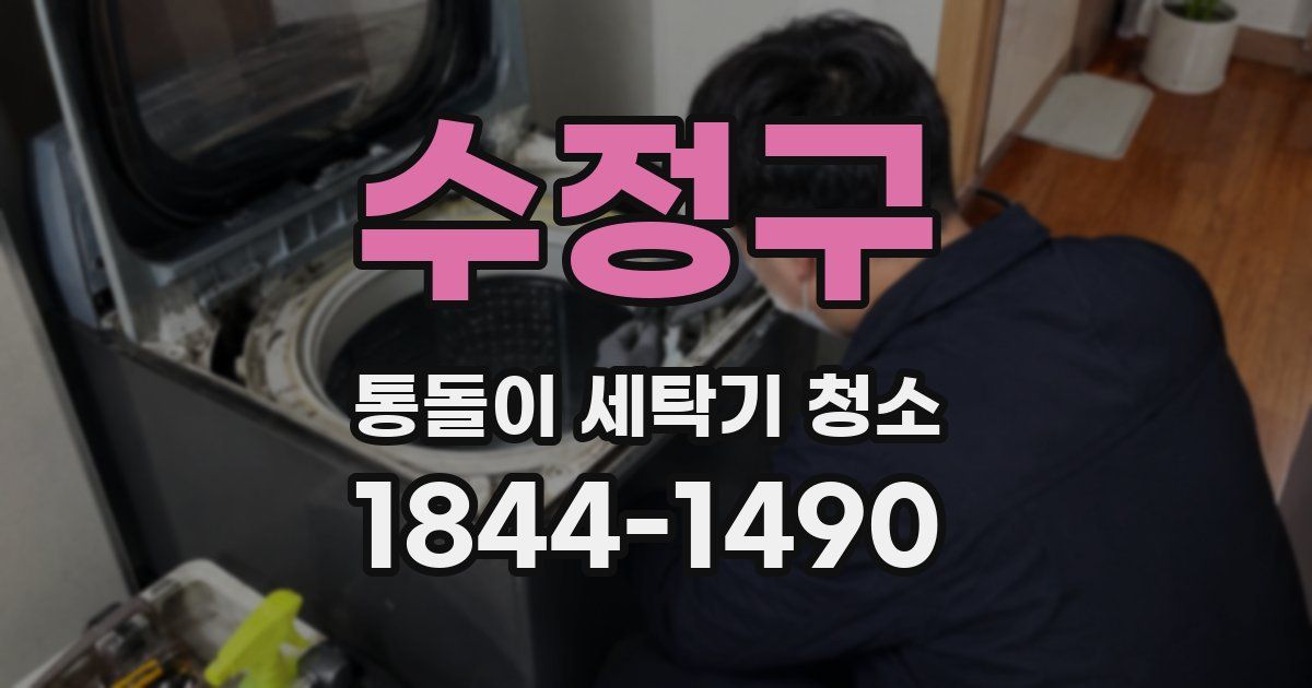 수정구 통돌이 세탁기 청소