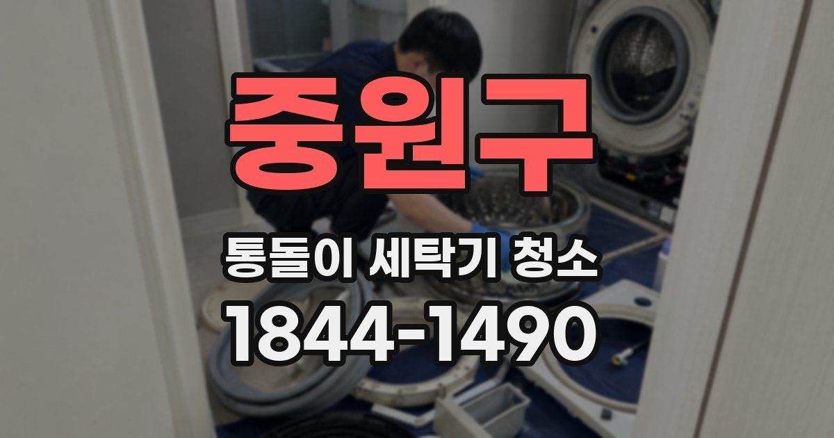 중원구 통돌이 세탁기 청소