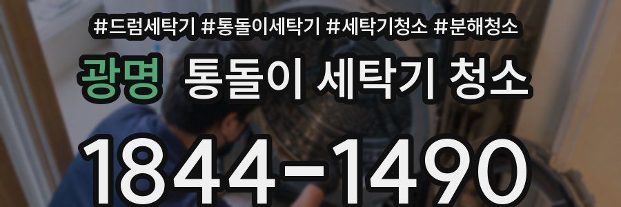 광명 통돌이 세탁기 청소