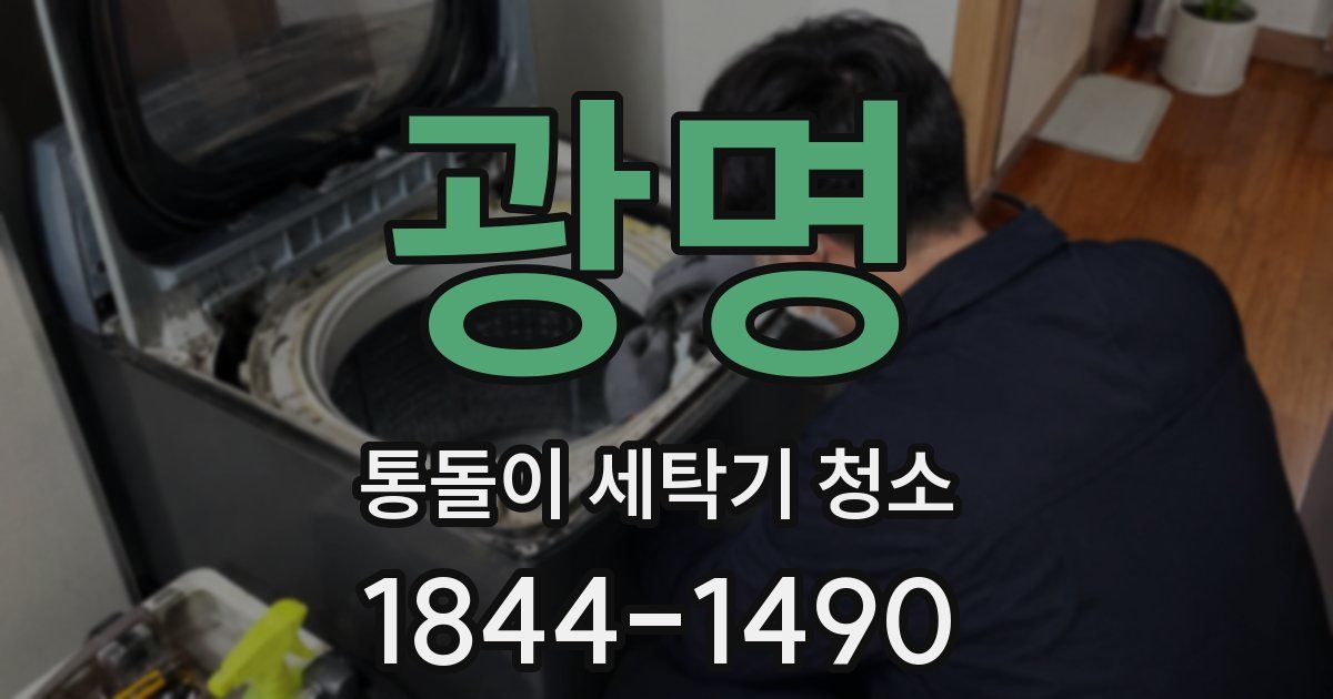 광명 통돌이 세탁기 청소