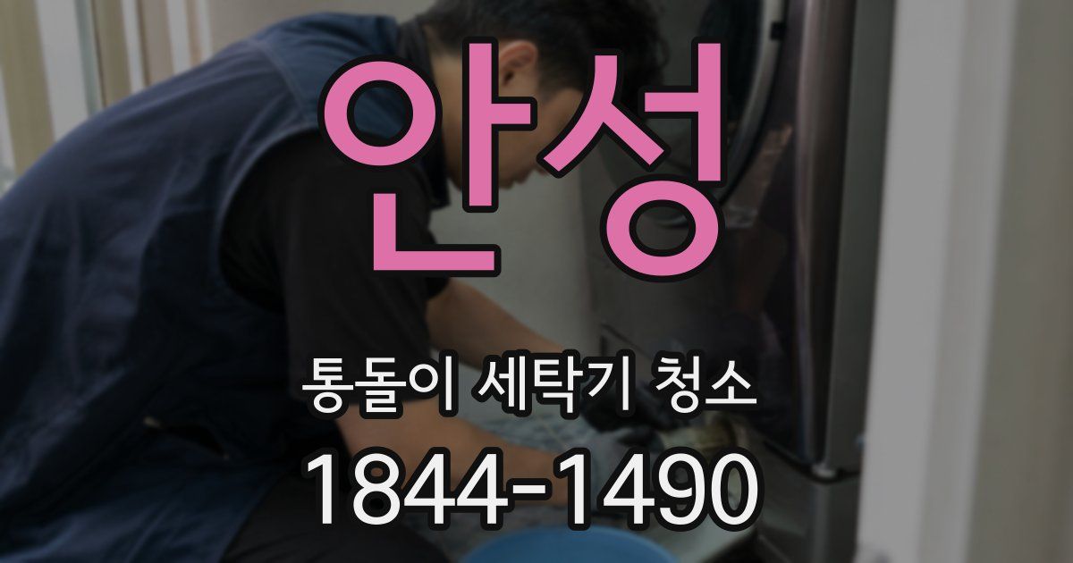 안성 통돌이 세탁기 청소