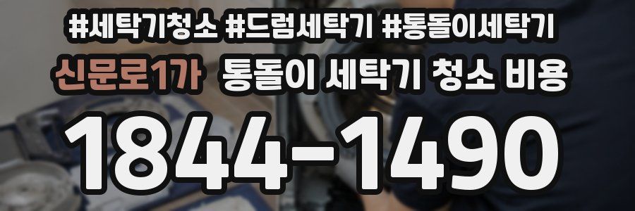 신문로1가 통돌이 세탁기 청소 비용