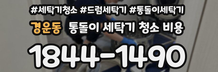 경운동 통돌이 세탁기 청소 비용