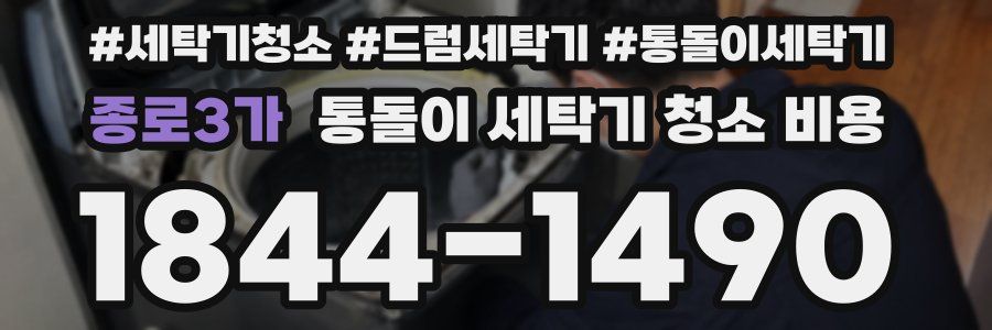 종로3가 통돌이 세탁기 청소 비용