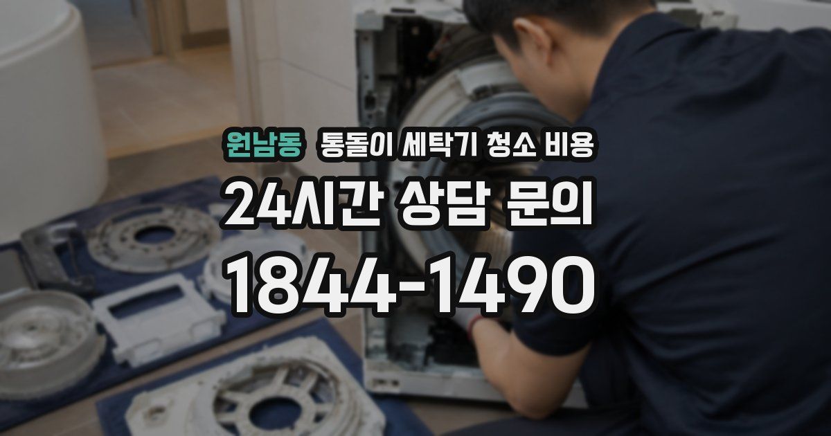 원남동 통돌이 세탁기 청소 비용