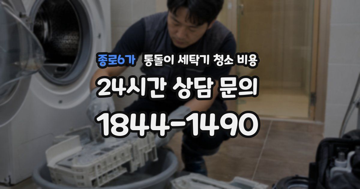 종로6가 통돌이 세탁기 청소 비용