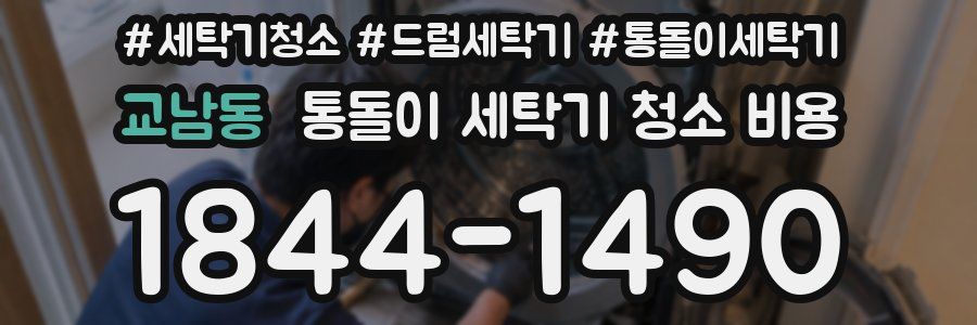 교남동 통돌이 세탁기 청소 비용