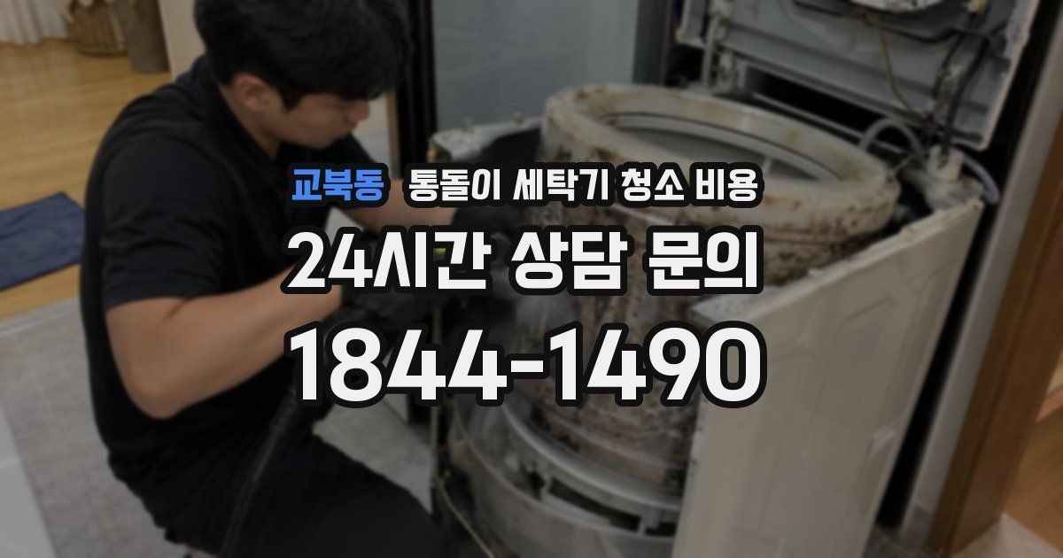 교북동 통돌이 세탁기 청소 비용