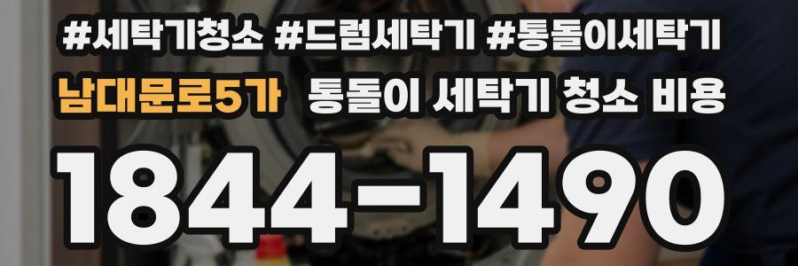 남대문로5가 통돌이 세탁기 청소 비용