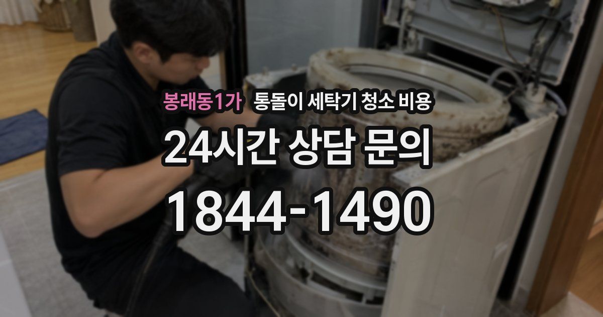 봉래동1가 통돌이 세탁기 청소 비용