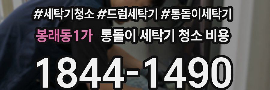 봉래동1가 통돌이 세탁기 청소 비용