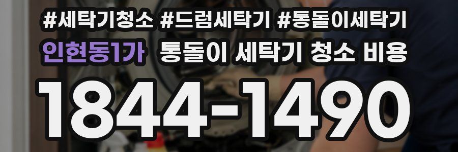 인현동1가 통돌이 세탁기 청소 비용
