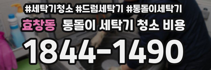 효창동 통돌이 세탁기 청소 비용