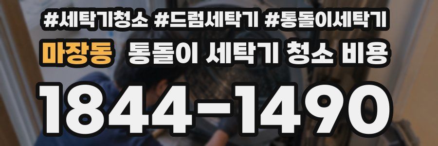 마장동 통돌이 세탁기 청소 비용