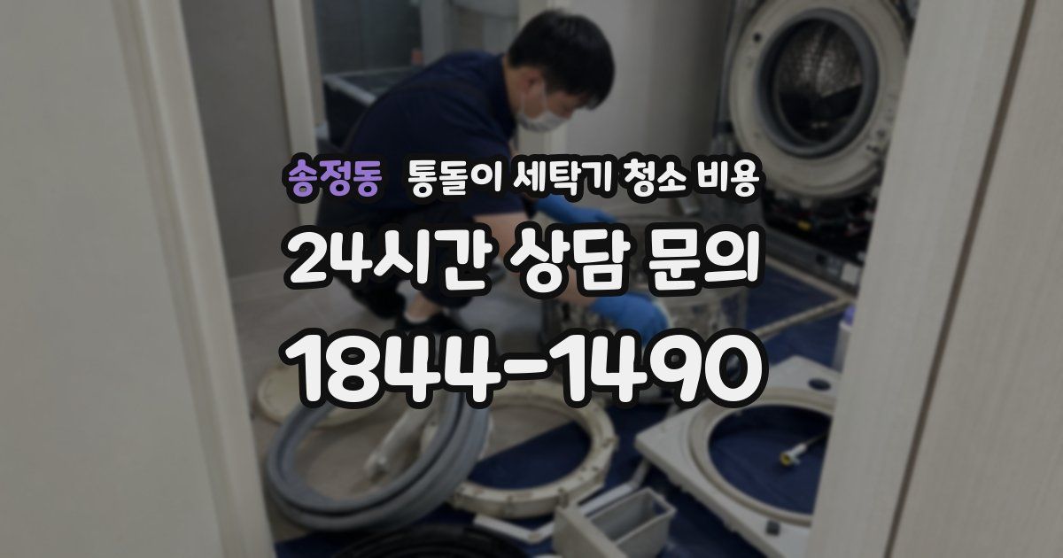 송정동 통돌이 세탁기 청소 비용