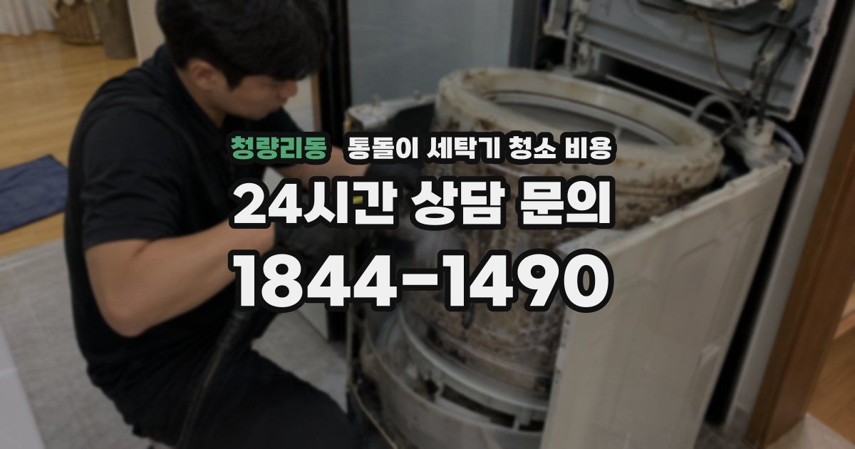 청량리동 통돌이 세탁기 청소 비용