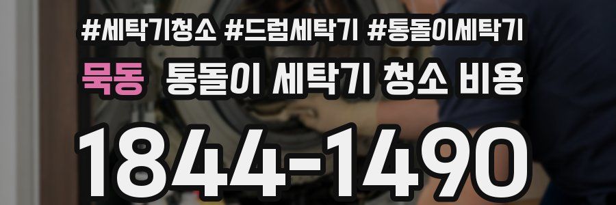묵동 통돌이 세탁기 청소 비용