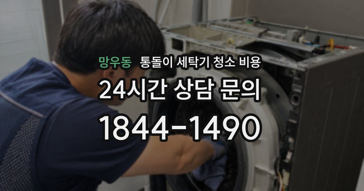 망우동 통돌이 세탁기 청소 비용