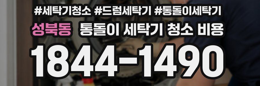성북동 통돌이 세탁기 청소 비용