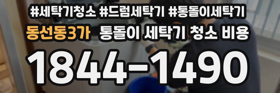 동선동3가 통돌이 세탁기 청소 비용