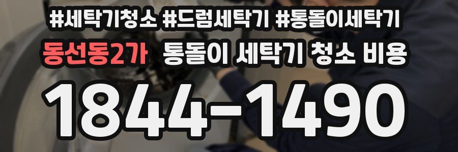 동선동2가 통돌이 세탁기 청소 비용