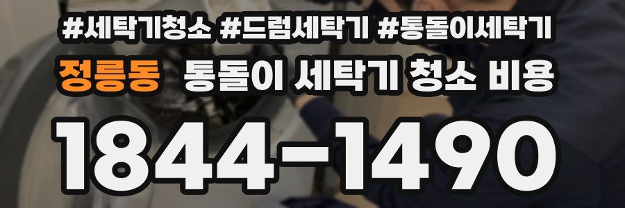 정릉동 통돌이 세탁기 청소 비용