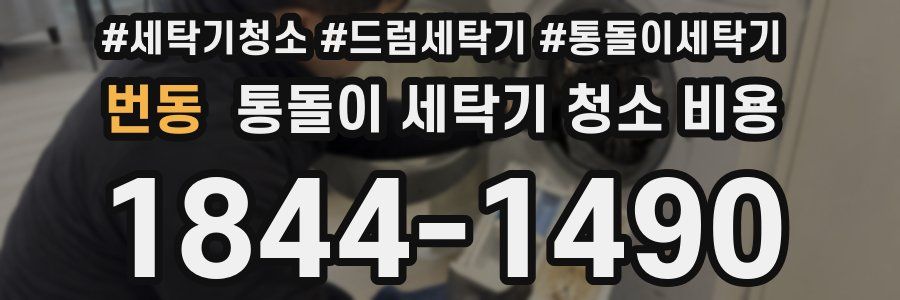 번동 통돌이 세탁기 청소 비용