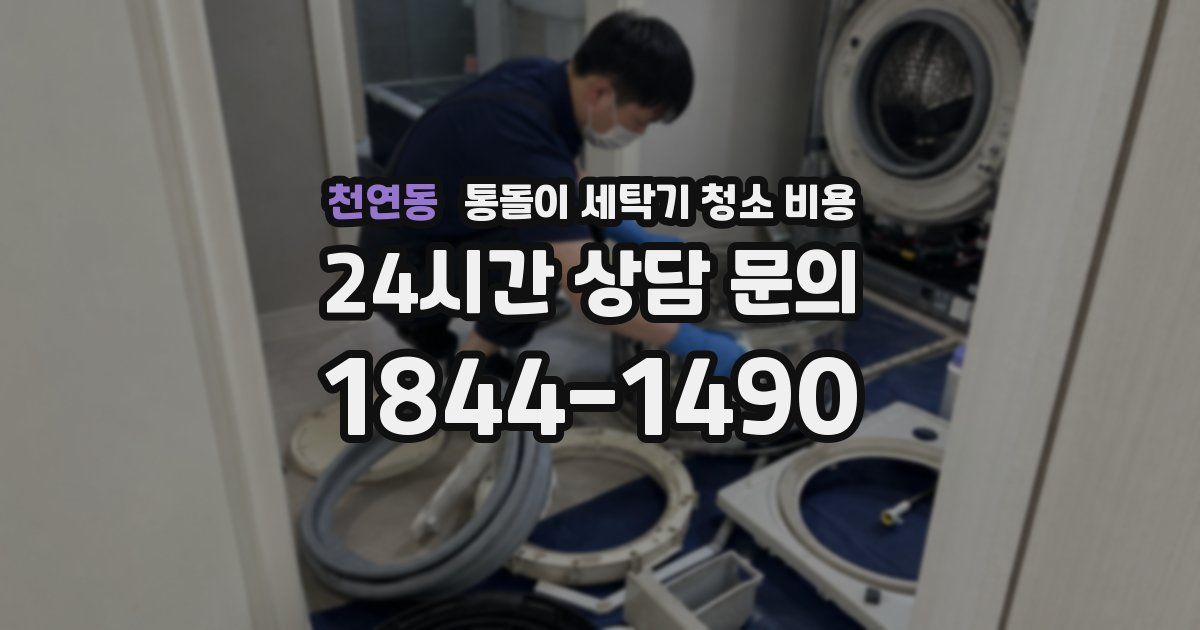 천연동 통돌이 세탁기 청소 비용
