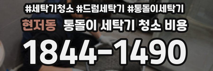 현저동 통돌이 세탁기 청소 비용
