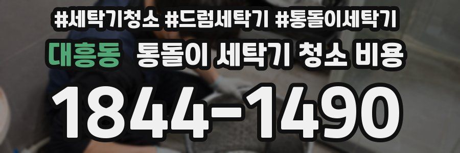 대흥동 통돌이 세탁기 청소 비용