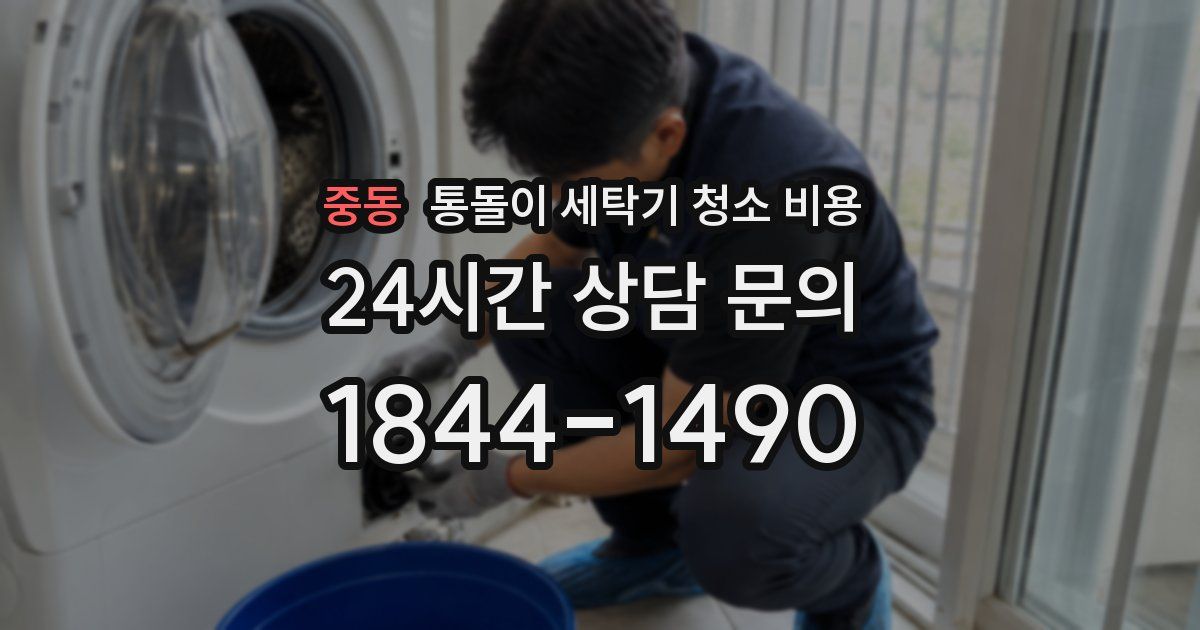 중동 통돌이 세탁기 청소 비용