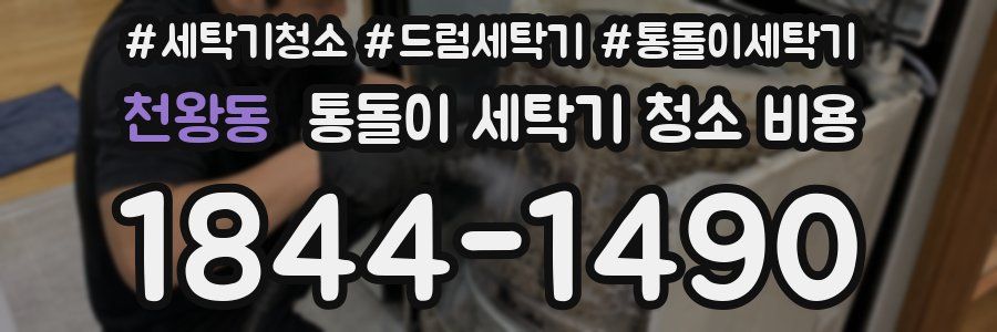 천왕동 통돌이 세탁기 청소 비용