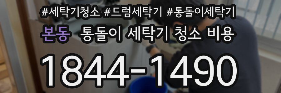 본동 통돌이 세탁기 청소 비용