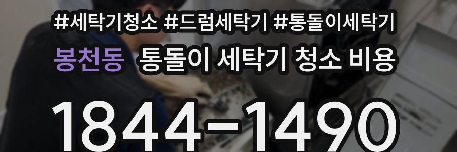 봉천동 통돌이 세탁기 청소 비용