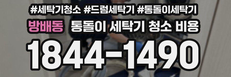 방배동 통돌이 세탁기 청소 비용